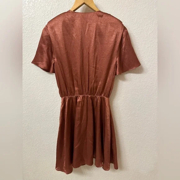 HOUSE OF HARLOW 1960 X REVOLVE Annika Dress in Copper XS Mini Dress - Picture 5 of 7